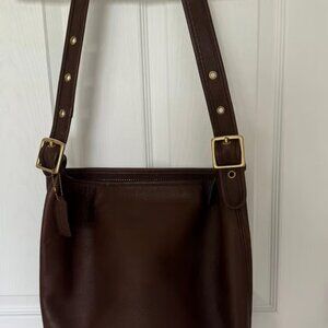 Vintage Coach Mahogany Brown Duffle Bag